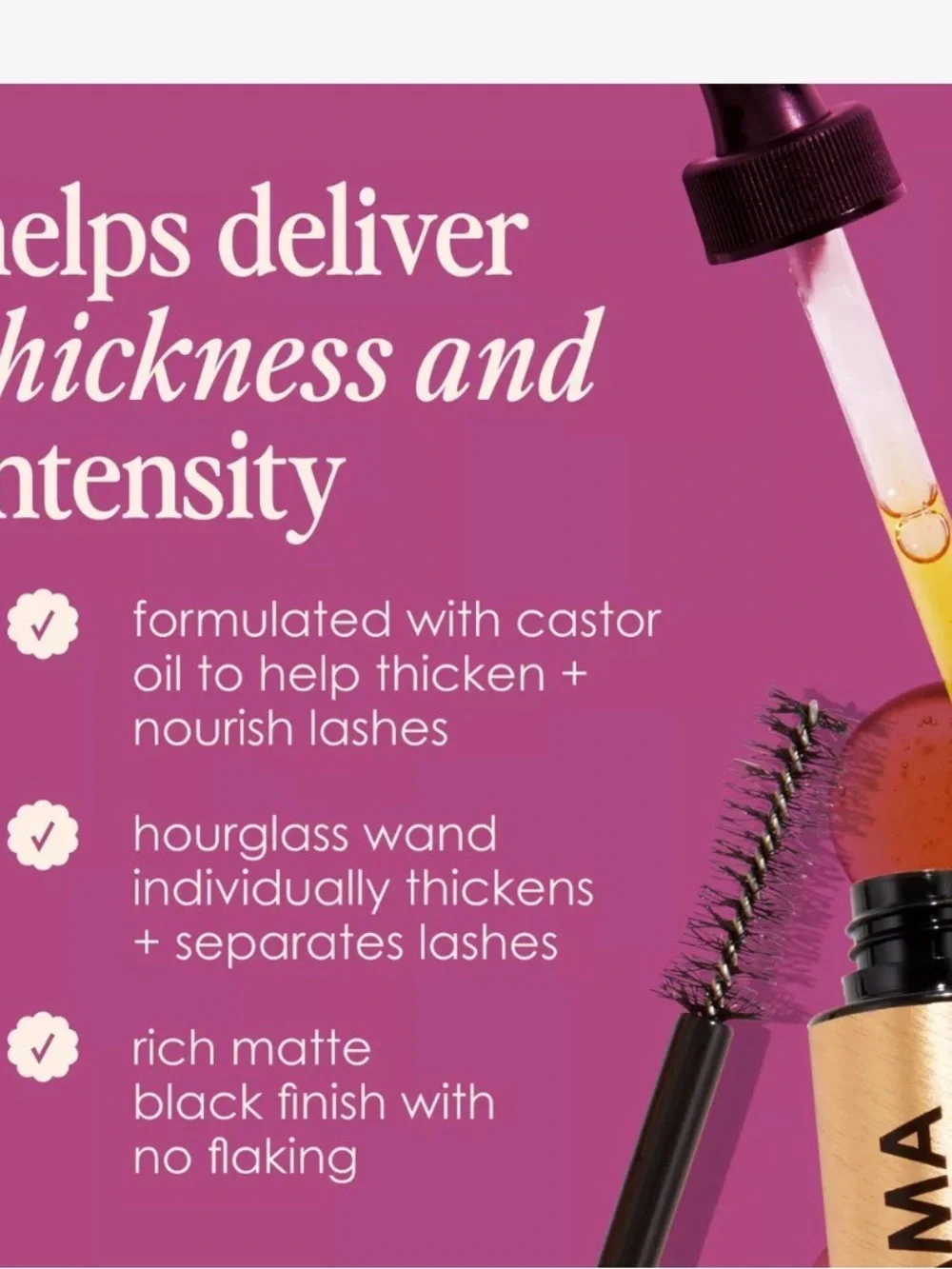 GrandeDRAMA Intense Thickening Mascara — Black